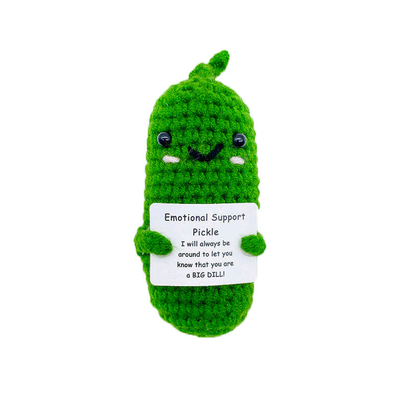 Handmade Crochet Cucumber Potato Doll Ornament