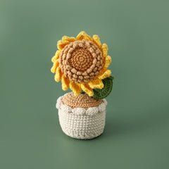 Seeded Sunflower Woolly Potted Sunflower Arrangement Desktop Graduation Season Gift