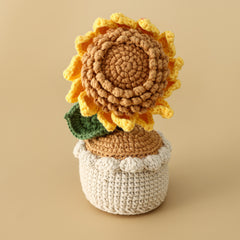 Seeded Sunflower Woolly Potted Sunflower Arrangement Desktop Graduation Season Gift