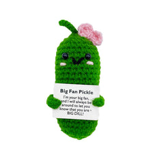 Handmade Crochet Cucumber Potato Doll Ornament